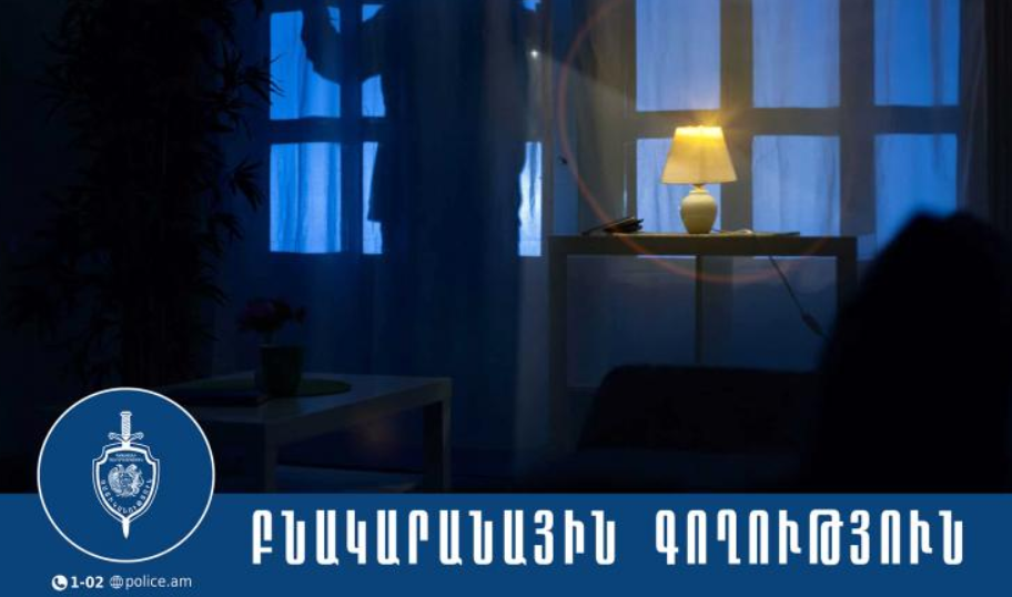 Վայոց ձորի քրեական ոստիկանները բնակարանային գողության դեպք են բացահայտել
