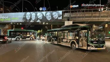Երևանում բախվել են թիվ 3 և թիվ 57 երթուղիները սպասարկող «Zhong Tong» և «MAN» ավտոբուսները. կա 9 վիրավոր