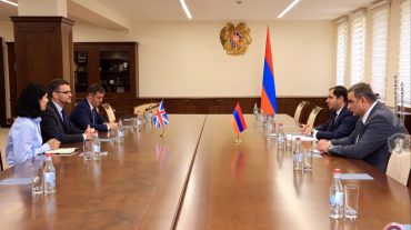 Սուրեն Պապիկյանն ընդունել է ՀՀ-ում Միացյալ Թագավորության արտակարգ և լիազոր դեսպանին