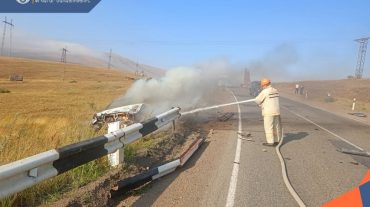 ՃՏՊ՝ հրդեհի բռնկմամբ. կա տուժած