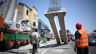 Երևանի հյուսիսային ավտոկայանի մոտ կառուցվում է վերգետնյա հետիոտնային անցում