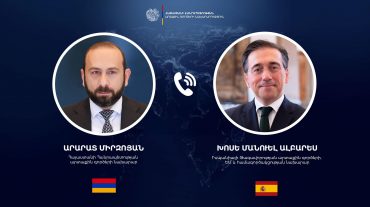 Միրզոյանը և Խոսե Մանուել Ալբարեսը քննարկել են Հայասատնի և Իսպանիայի միջև գործընկերության զարգացմանն ուղղված աշխատանքները